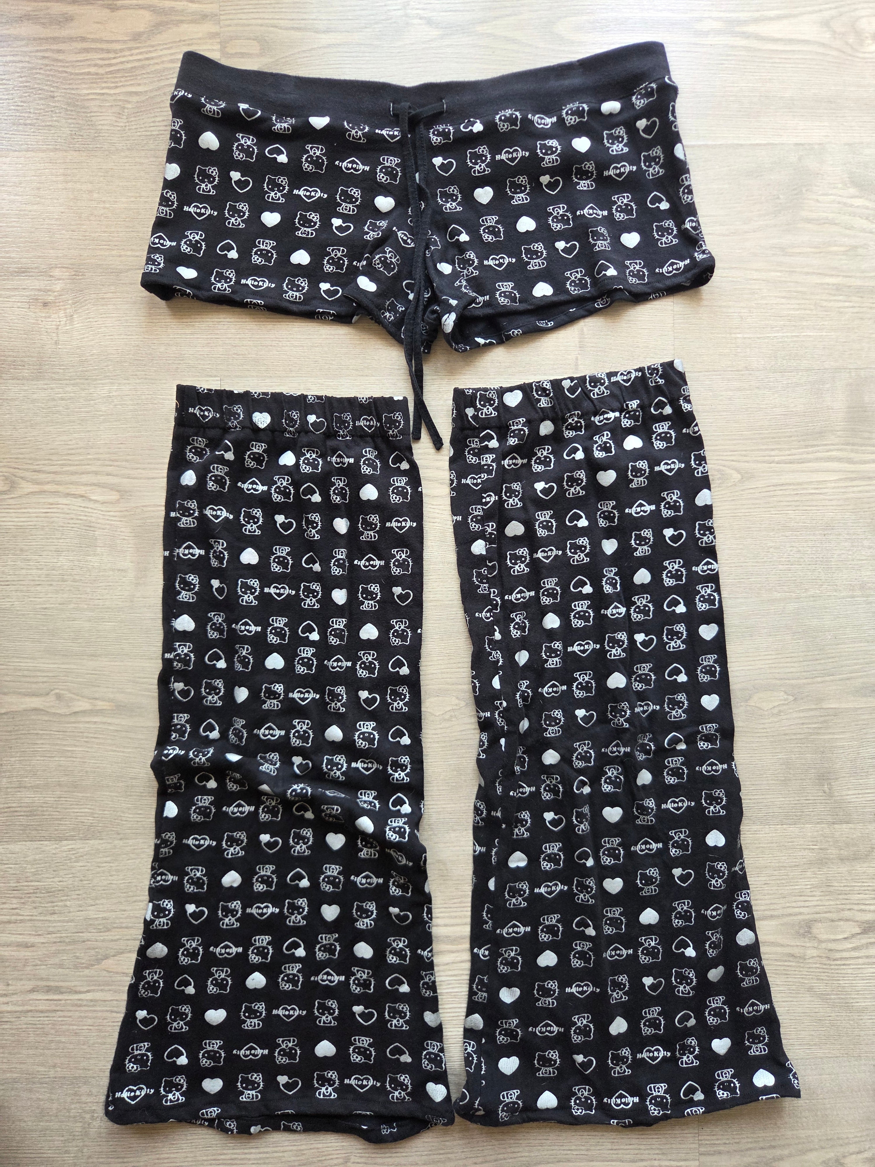 Short y Calentadores Hello Kitty Negros