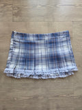 Minifalda de Tablas Azul y Blanca