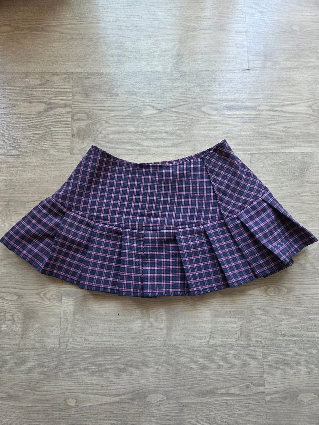 Minifalda de Cuadros Morada